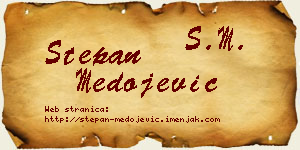 Stepan Medojević vizit kartica